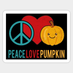 Peace Love Pumpkin Thanksgiving Magnet